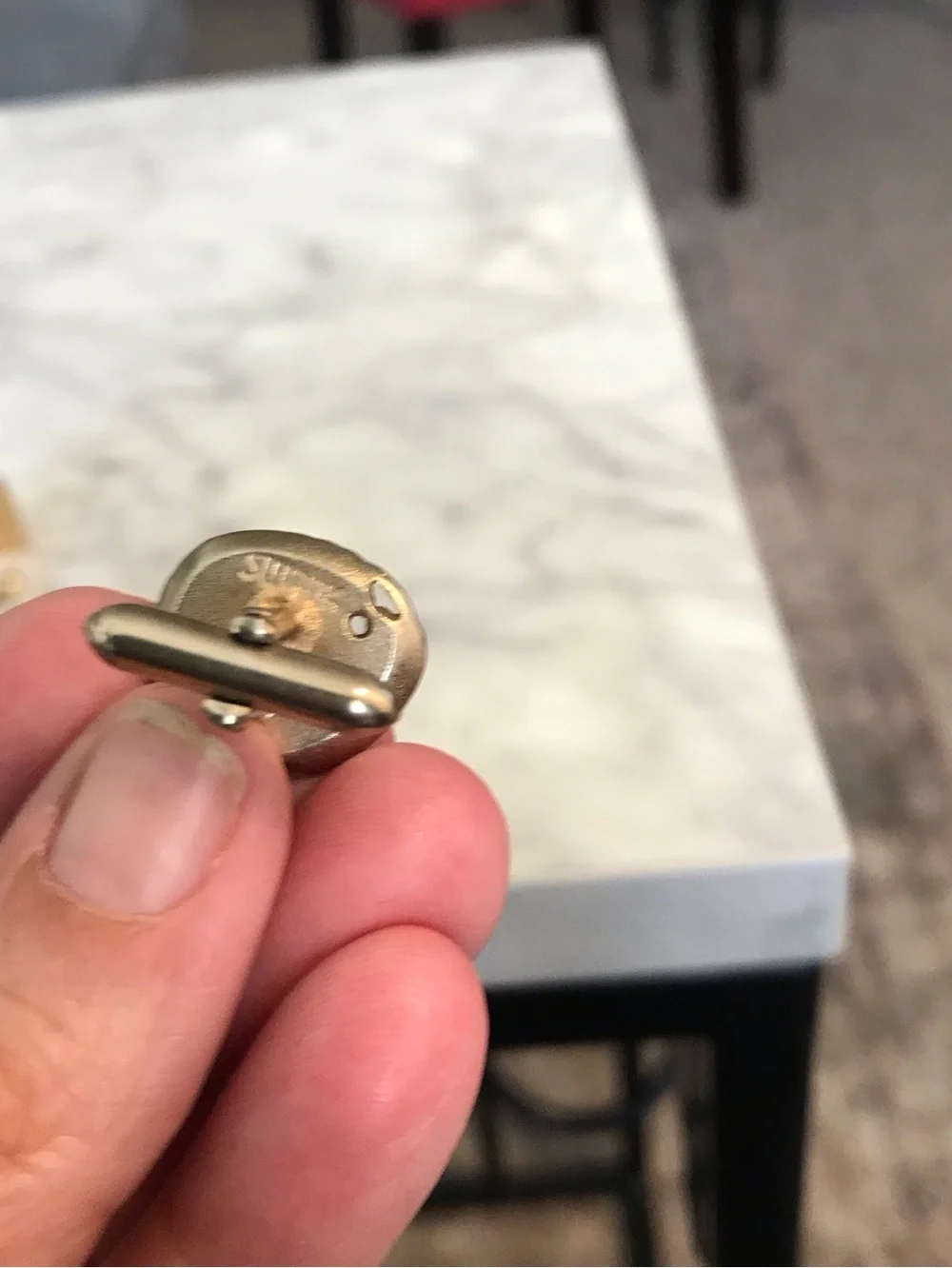 Vintage Swank Gold Tone Cufflinks Lot 4 Pairs Bullet Back Mid Century Geometric